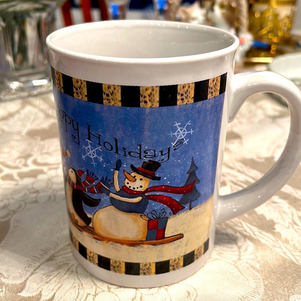 Big happy holidays mug